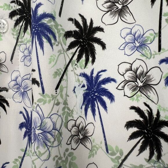 Grunk Dolfer Polo Mens M‎ Golf Palm Tree Floral Traditions Course Arnold Palmer - Picture 3 of 8